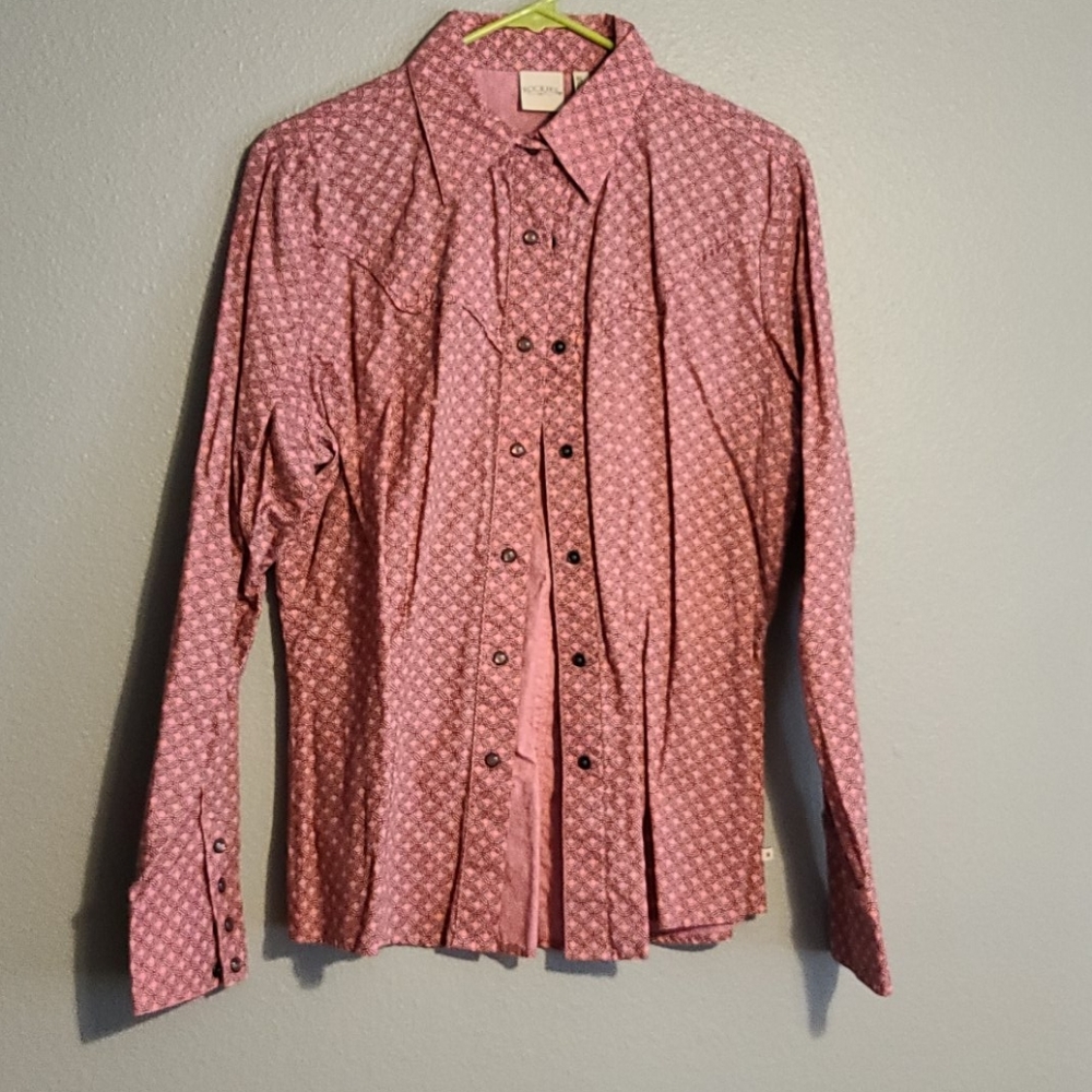Women's western button pearlsnap